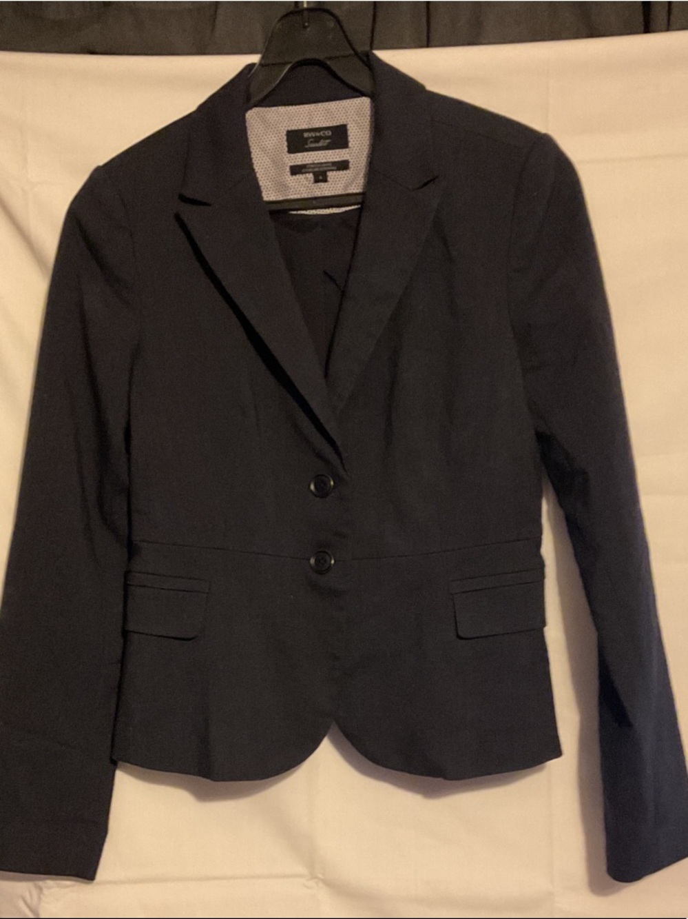 RW&CO. Navy Two-Button Women's Tailored Blazer
